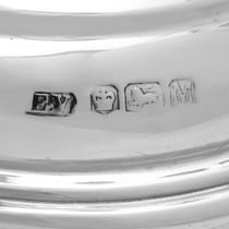 Sterling Silver Menorah - Viner's Ltd., hallmarked in 1954 Sheffield - Elizabeth II - Thumbnail 4