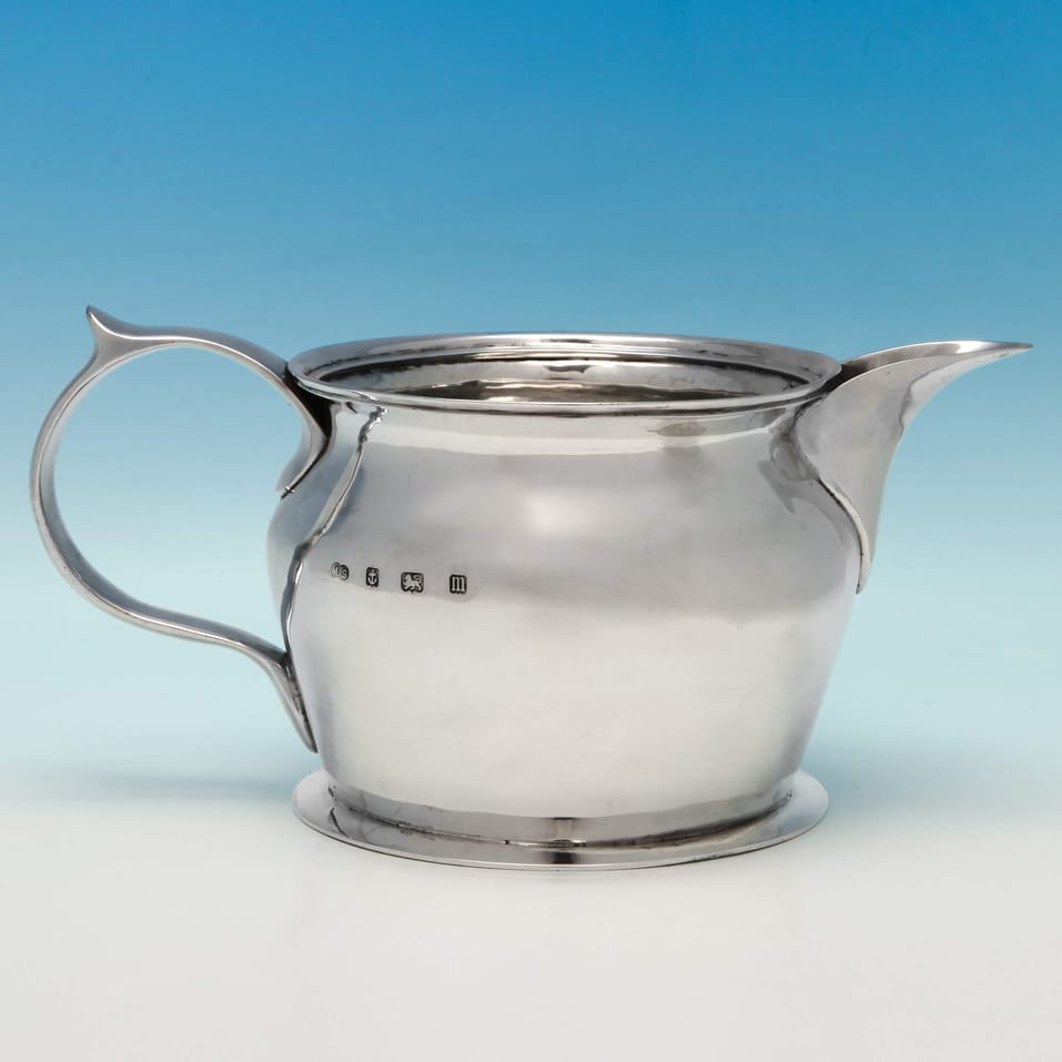 Antique Sterling Silver Arts & Crafts Milk Jug - Duchess Millicent Sutherland, hallmarked in 1911 Birmingham - George V