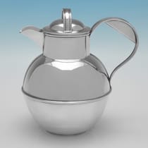 Sterling Silver Guernsey Jug - William Holmes, hallmarked in 1936 Birmingham - Edward VIII - Thumbnail 1