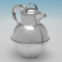 Sterling Silver Guernsey Jug - William Holmes, hallmarked in 1936 Birmingham - Edward VIII - Thumbnail 2