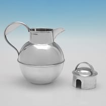 Sterling Silver Guernsey Jug - William Holmes, hallmarked in 1936 Birmingham - Edward VIII - Thumbnail 3