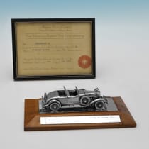 Sterling Silver Car Model - The Magna Collection, hallmarked in 1979 London - Elizabeth II - Thumbnail 1