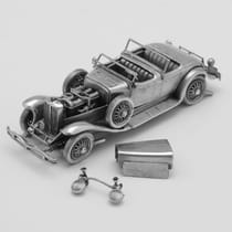 Sterling Silver Car Model - The Magna Collection, hallmarked in 1979 London - Elizabeth II - Thumbnail 6