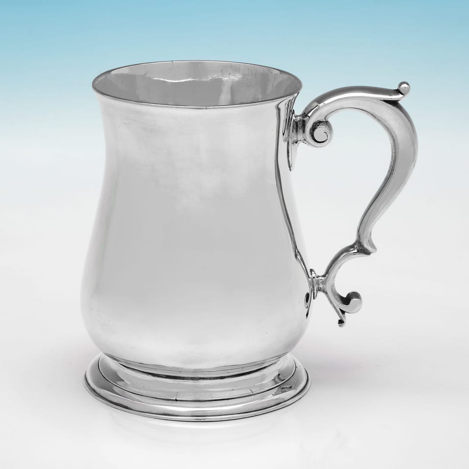 Antique Sterling Silver Mug - Richard Gurney, hallmarked in 1751 London - George II