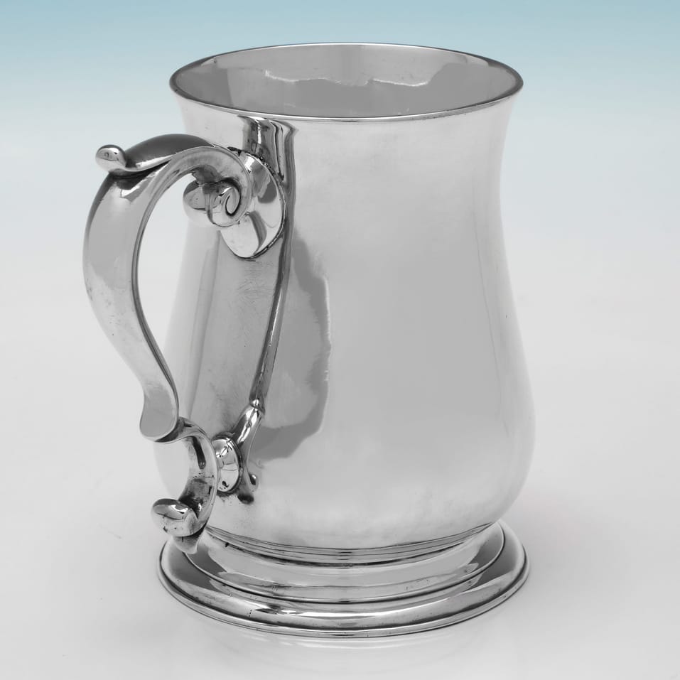 Antique Sterling Silver Mug - Richard Gurney, hallmarked in 1751 London - George II - Image 3