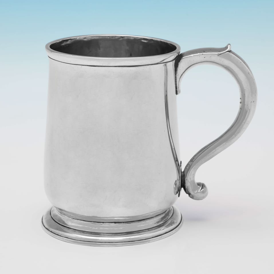 Antique Sterling Silver Mug - Richard Green, hallmarked in 1727 London - George II