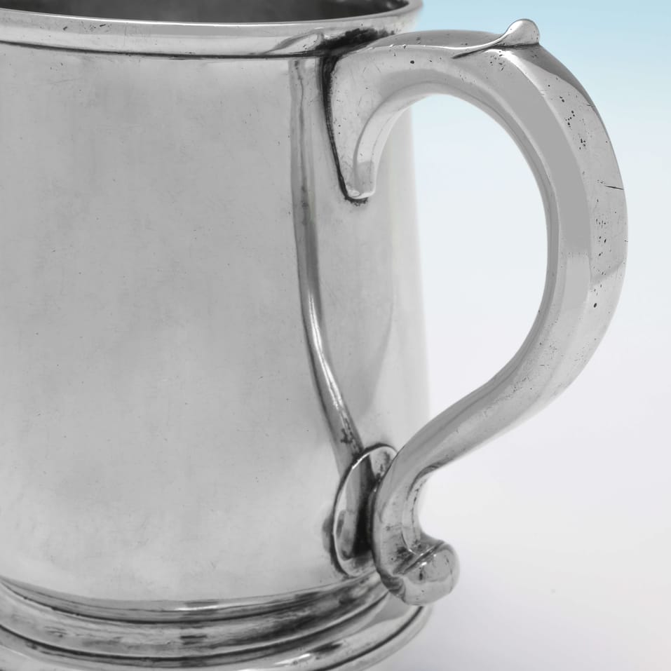 Antique Sterling Silver Mug - Richard Green, hallmarked in 1727 London - George II - Image 3