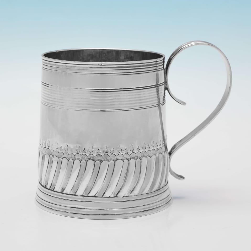 Antique Britannia Standard Silver Mug - John Porter, hallmarked in 1699 London - William III