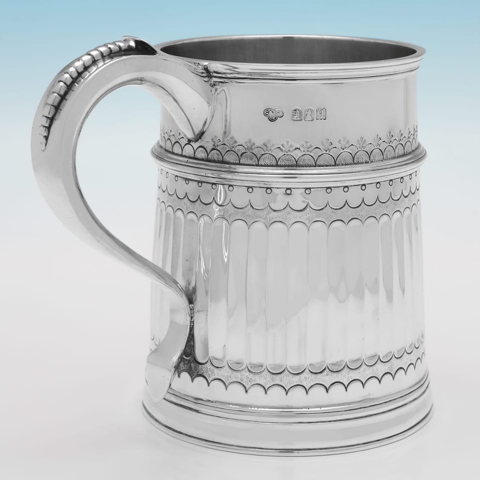 Antique Britannia Standard Silver Mug - Goldsmiths & Silversmiths Co., hallmarked in 1911 London - George V - Image 3