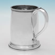 Sterling Silver Pair of Mugs - Atkin Brothers, hallmarked in 1935 Sheffield - George V - Thumbnail 4