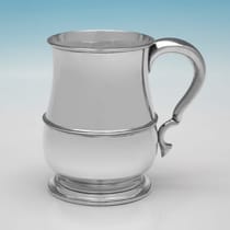 Sterling Silver Mug - William Hutton, hallmarked in 1927 Sheffield - George V - Thumbnail 1