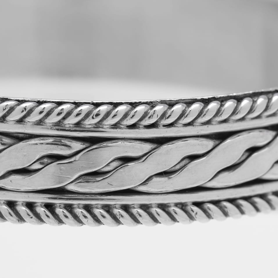 Sterling Silver Set of 6 Napkin Rings - H. G. Murphy, hallmarked in 1929 London - George V - Image 7