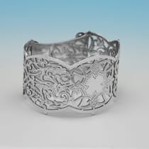 Antique Sterling Silver Pair of Napkin Rings - John Newton Mappin, hallmarked in 1889 London - Victorian - Thumbnail 3