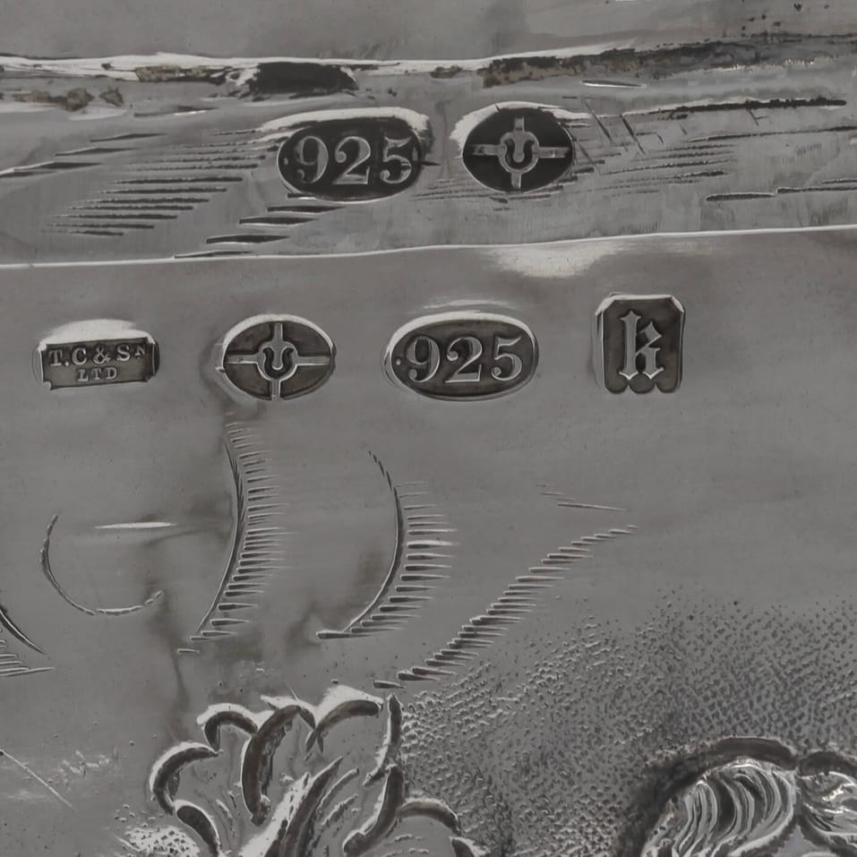 Sterling Silver Large Nef - Thomas Callow & Son, hallmarked in 1925 London - George V - Image 9