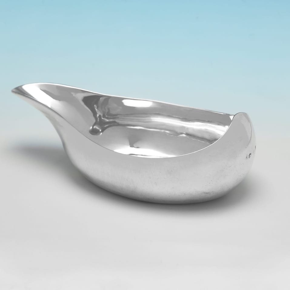 Antique Sterling Silver Pap Boat - Peter & Anne Bateman, hallmarked in 1805 London - George III - Image 3