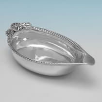 Antique Sterling Silver Pap Boat - Samuel Knight, hallmarked in 1817 London - Regency - Thumbnail 2