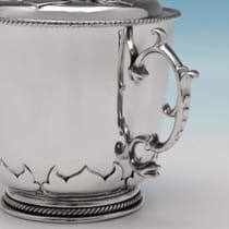 Antique Britannia Standard Silver Arts & Crafts Porringer - Parson Brothers, hallmarked in 1911 London - George V - Thumbnail 3