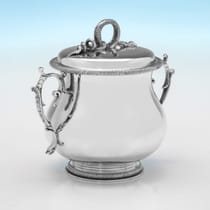 Antique Britannia Standard Silver Porringer - Hicklenton & Phillips, hallmarked in 1908 London - Edwardian - Thumbnail 2