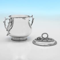 Antique Britannia Standard Silver Porringer - Hicklenton & Phillips, hallmarked in 1908 London - Edwardian - Thumbnail 3