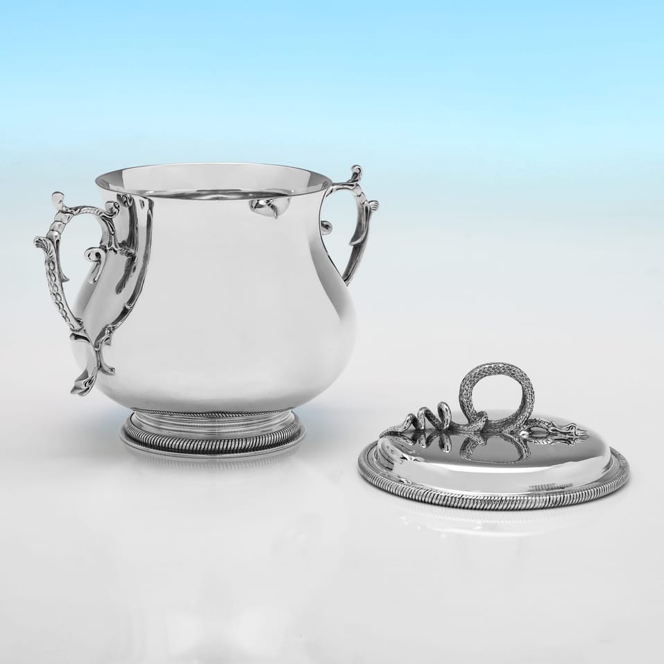 Antique Britannia Standard Silver Porringer - Hicklenton & Phillips, hallmarked in 1908 London - Edwardian - Image 3