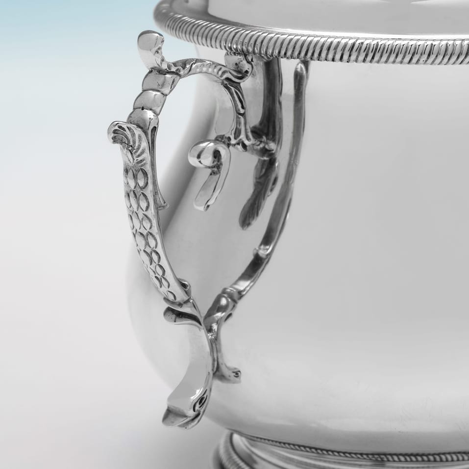 Antique Britannia Standard Silver Porringer - Hicklenton & Phillips, hallmarked in 1908 London - Edwardian - Image 4