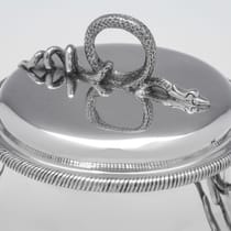 Antique Britannia Standard Silver Porringer - Hicklenton & Phillips, hallmarked in 1908 London - Edwardian - Thumbnail 5