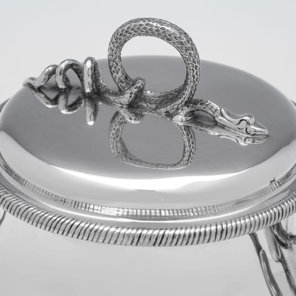 Antique Britannia Standard Silver Porringer - Hicklenton & Phillips, hallmarked in 1908 London - Edwardian - Image 5