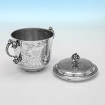 Sterling Silver Porringer - Charles & Richard Comyns, hallmarked in 1925 London - George V - Thumbnail 3