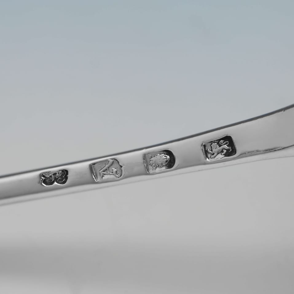 Antique Sterling Silver Punch Ladle - Ebeneezer Coker, hallmarked in 1756 London - George II - Image 5