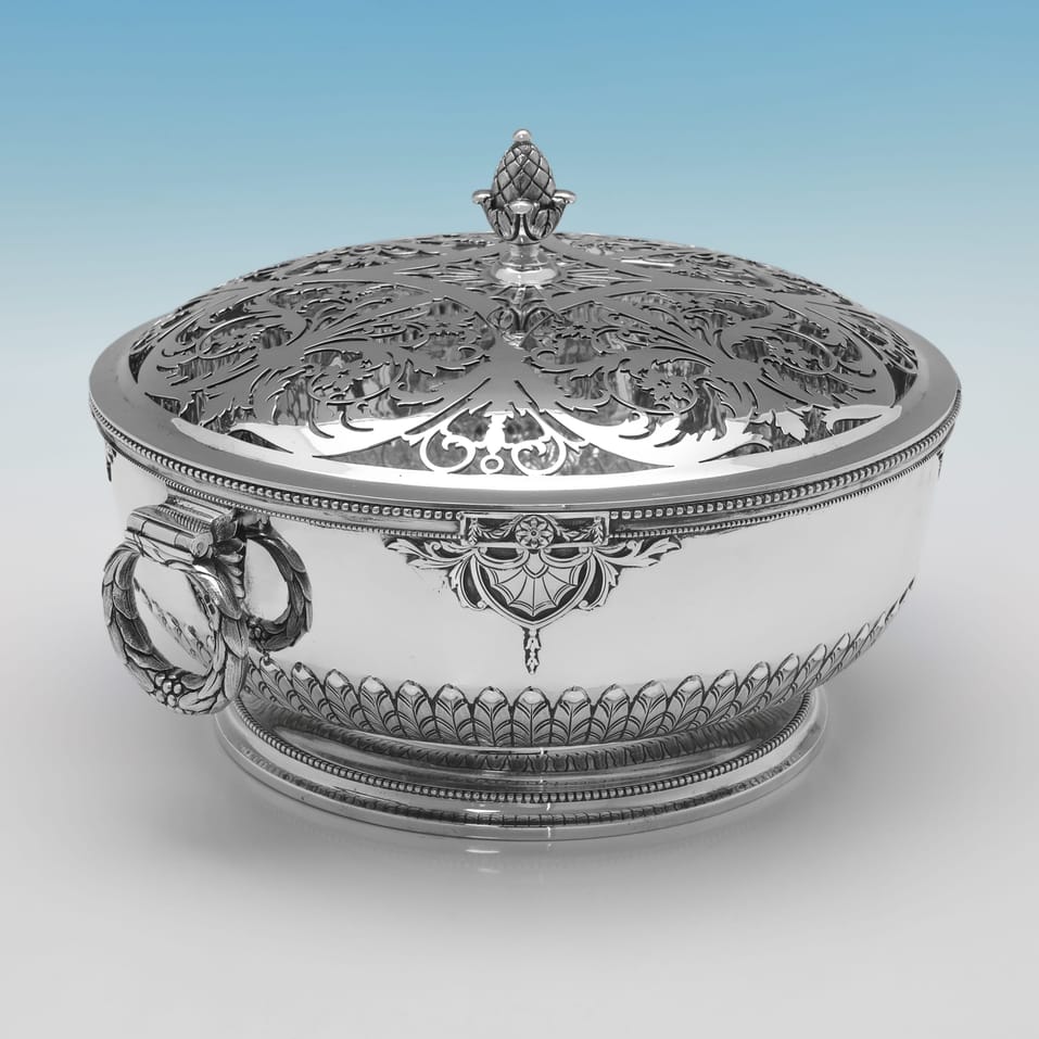 Sterling Silver Rose Bowl - Mappin & Webb, hallmarked in 1957 London - Elizabeth II - Image 2