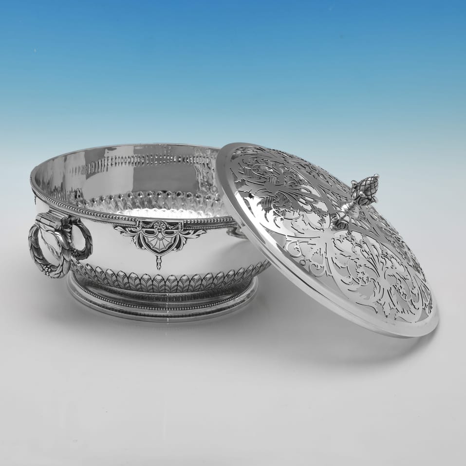 Sterling Silver Rose Bowl - Mappin & Webb, hallmarked in 1957 London - Elizabeth II - Image 3