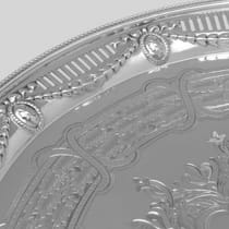 Antique Sterling Silver Salver - Martin & Hall, hallmarked in 1868 London - Victorian - Thumbnail 5