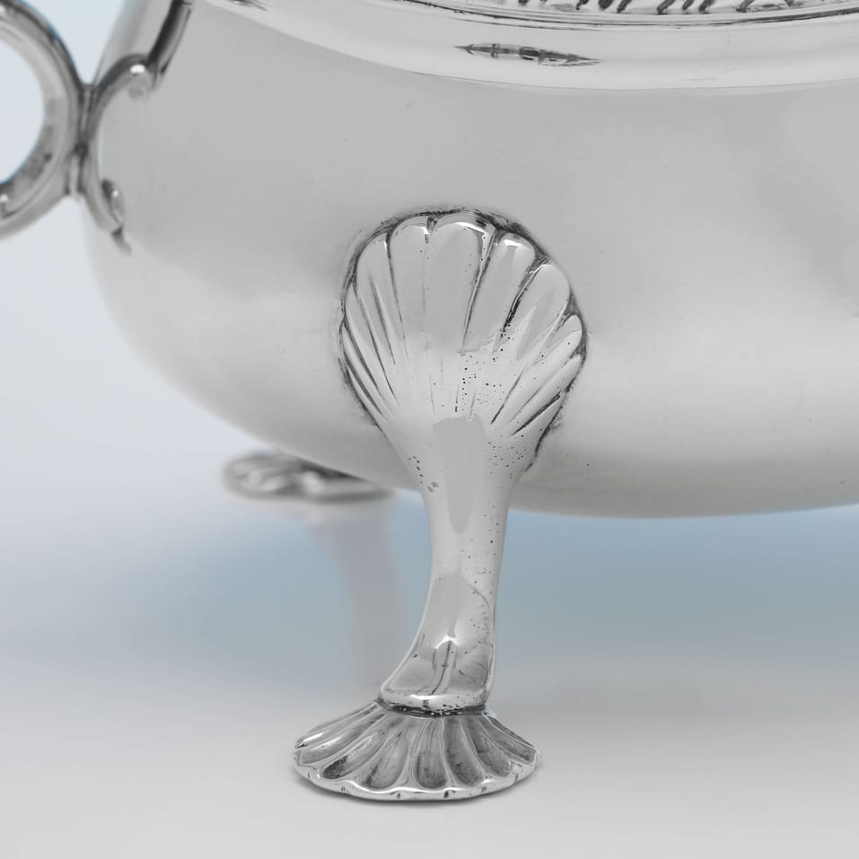 Antique Sterling Silver Pair of Sauce Boats - Lambert & Co., hallmarked in 1896 London - Victorian - Image 4