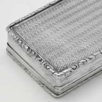 Antique Sterling Silver Snuff Box - Francis Clark, hallmarked in 1843 Birmingham - Victorian - Thumbnail 5