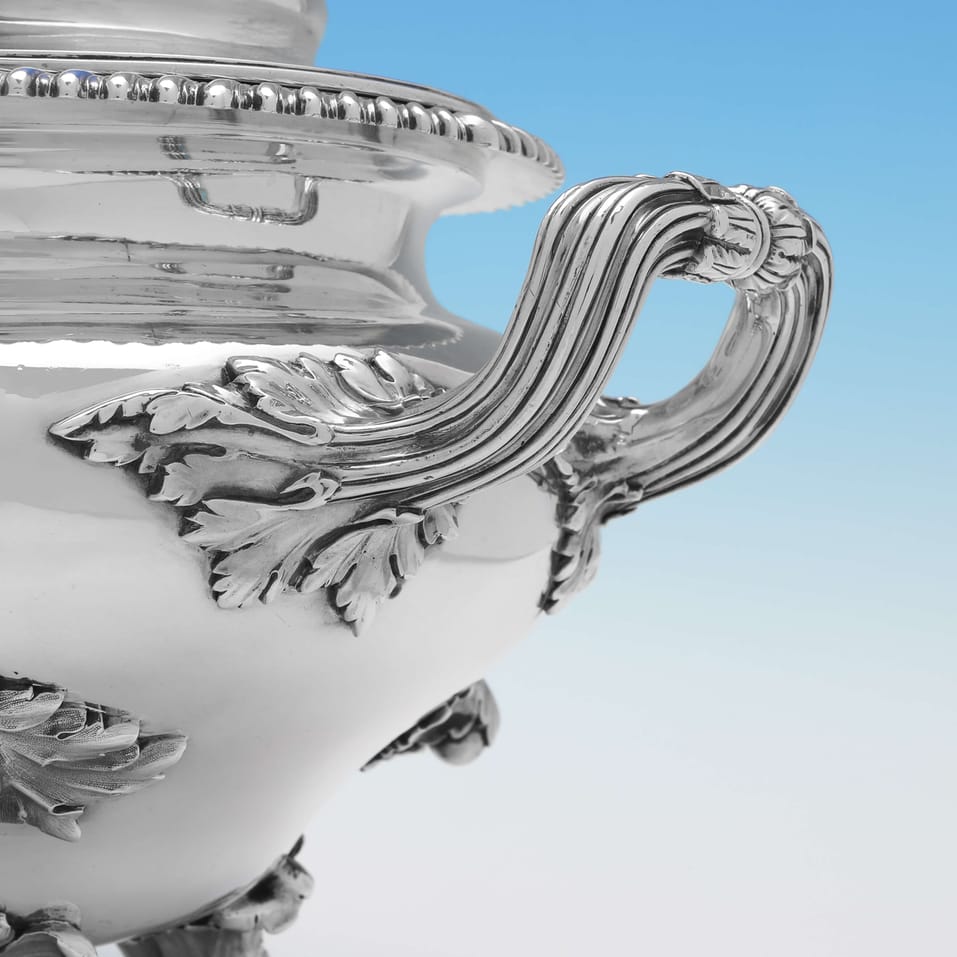 Antique Sterling Silver Soup Tureen - Barnards, hallmarked in 1835 London - William IV - Image 5