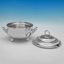 Antique Sterling Silver Soup Tureen - Aldwinckle & Slater, hallmarked in 1892 London - Victorian - Thumbnail 3