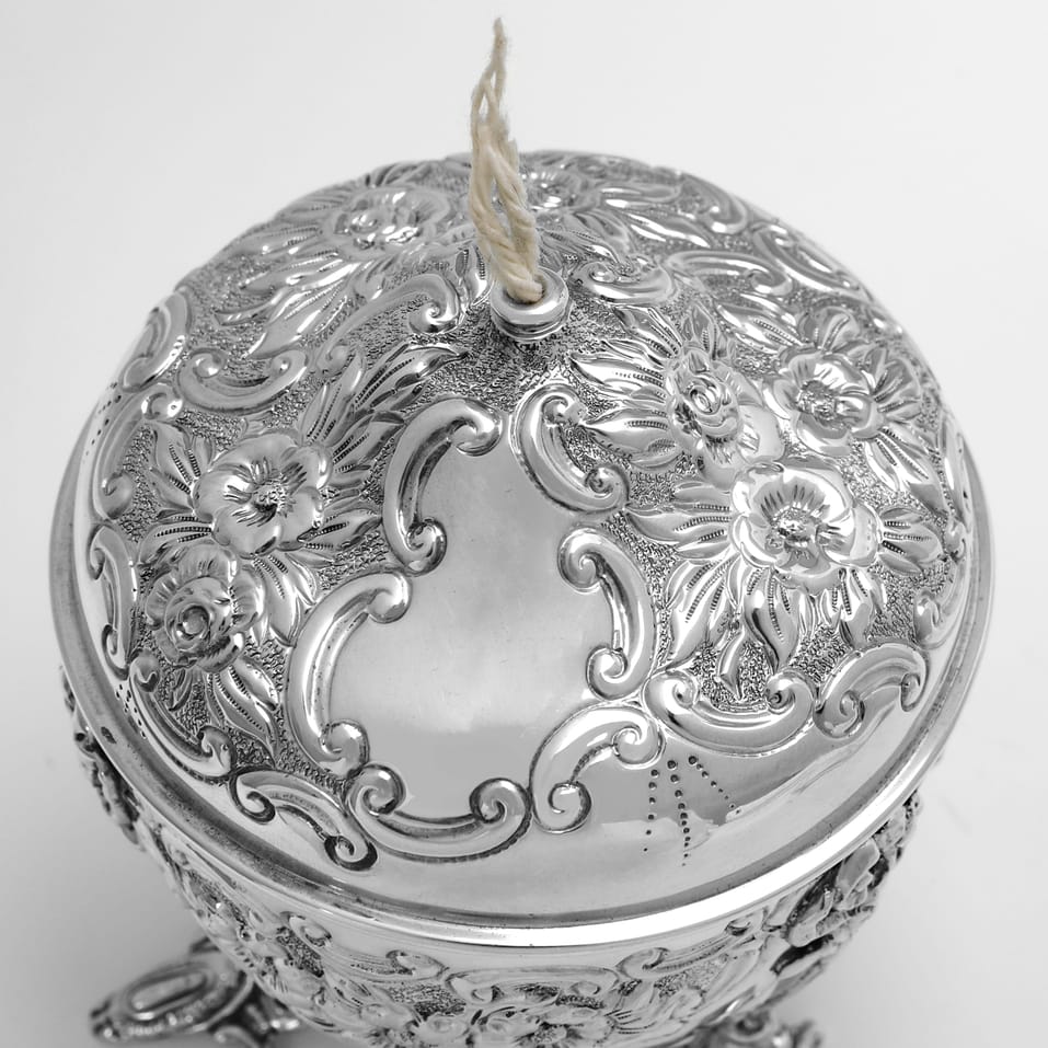 Antique Sterling Silver String Box - Goldsmiths & Silversmiths Co., hallmarked in 1900 London - Victorian - Image 5