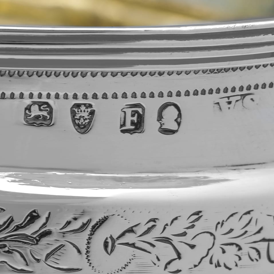 Antique Sterling Silver Sugar & Cream Set - Stephen Adams I, hallmarked in 1801 London - George III - Image 5