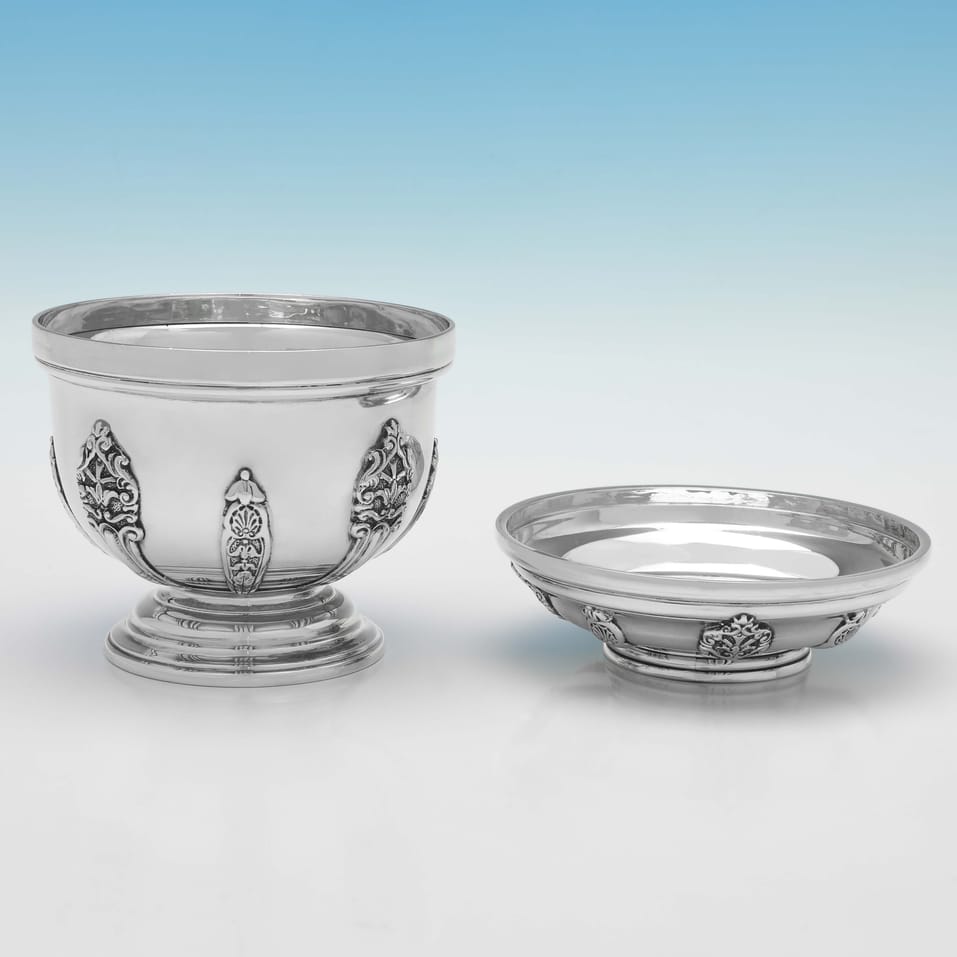 Antique Sterling Silver Sugar Bowl - Henry & Arthur Vander, hallmarked in 1906 London - Edwardian - Image 2