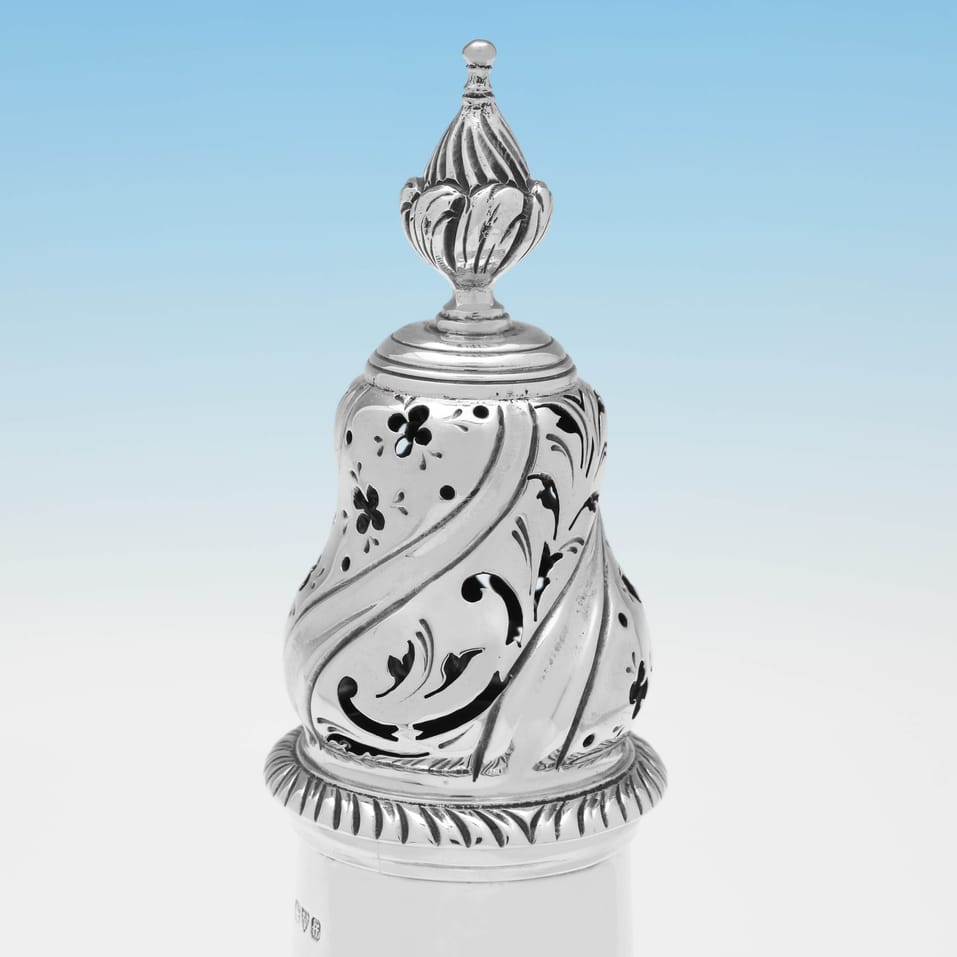 Sterling Silver Sugar Caster - Jay, Richard Attenborough & Co. Ltd., hallmarked in 1931 Chester - George V - Image 2