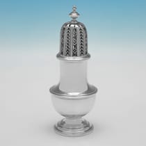 Antique Sterling Silver Sugar Caster - Simon Pantin II, hallmarked in 1729 London - George II - Thumbnail 1