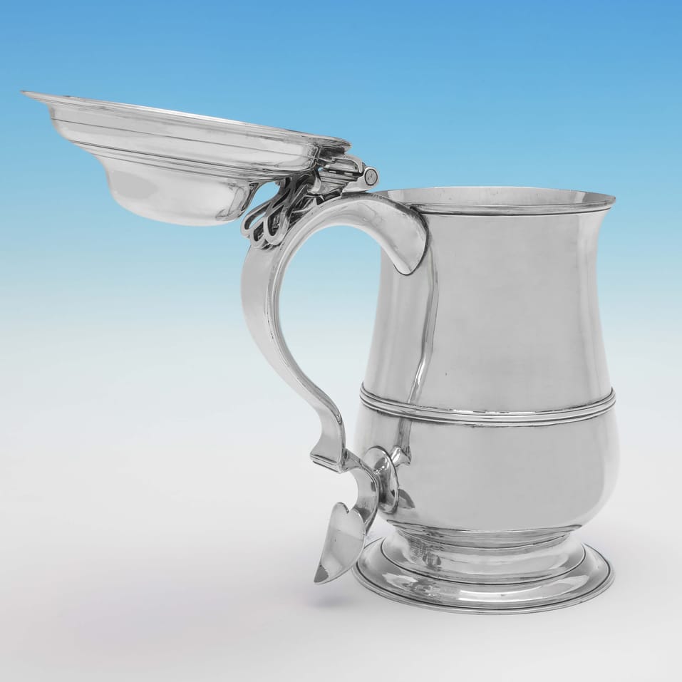 Antique Sterling Silver Tankard - John Kentenber, hallmarked in 1773 London - George III - Image 4