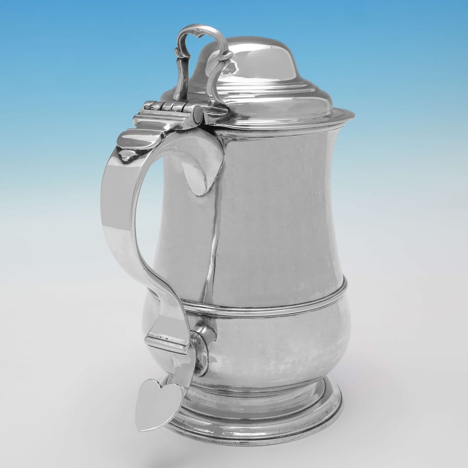 Antique Sterling Silver Tankard - William Cox III, hallmarked in 1781 London - George III - Image 3