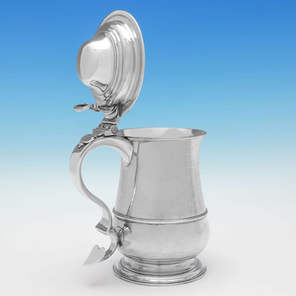 Antique Sterling Silver Tankard - William Cox III, hallmarked in 1781 London - George III - Image 4