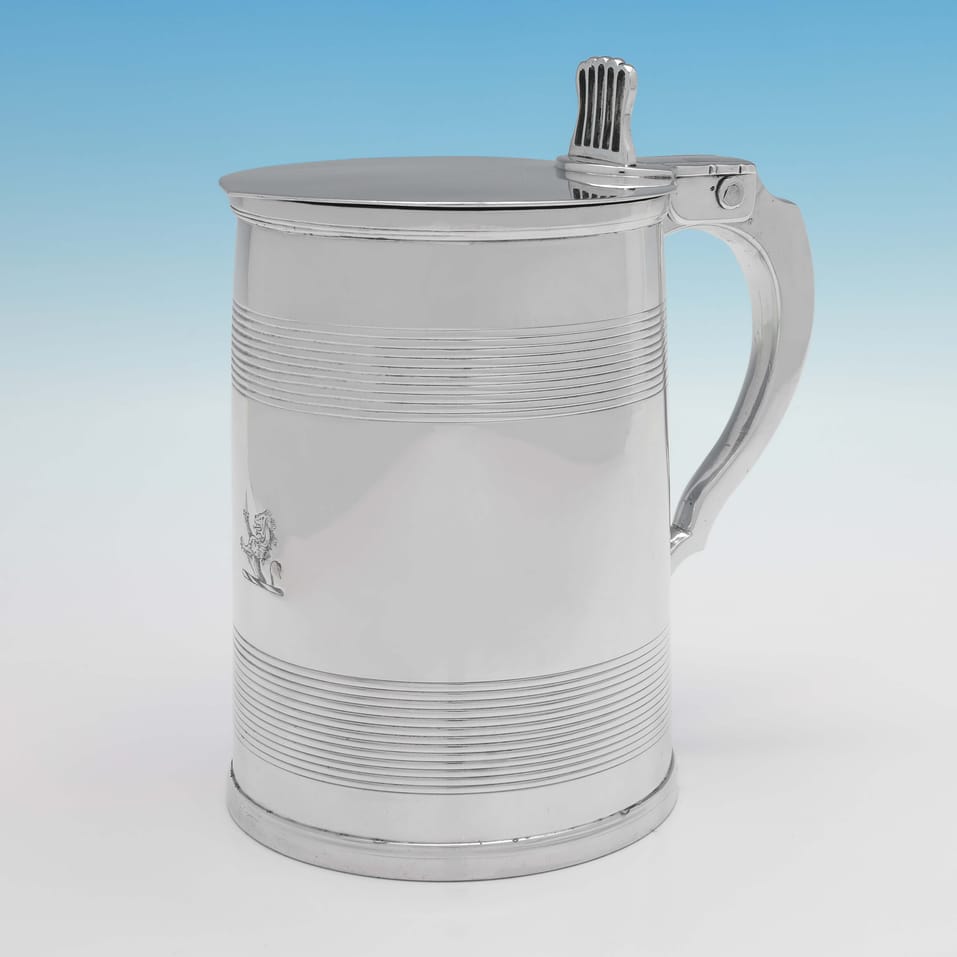 Antique Sterling Silver 'Can' Shaped Tankard - Robert Garrard, hallmarked in 1805 London - George III - Image 1