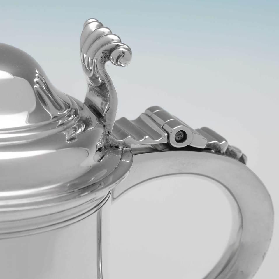 Antique Sterling Silver Tankard - Goldsmiths & Silversmiths Co., hallmarked in 1901 London - Edwardian - Image 5