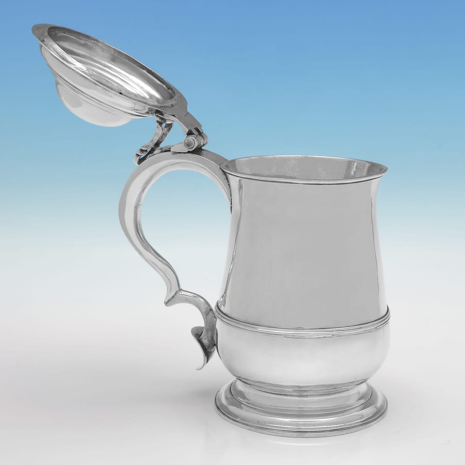 Antique Sterling Silver Tankard - William Shaw II & William Preist, hallmarked in 1751 London - George II - Image 3