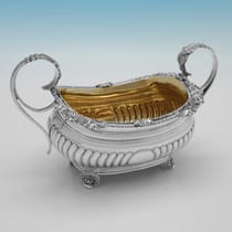 Antique Sterling Silver 3 Piece Tea Set - Crispin Fuller, hallmarked in 1815 London - Regency - Thumbnail 4