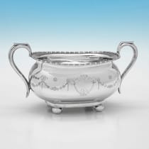 Antique Sterling Silver 4 Piece Tea Set - J. Parkes & Co., hallmarked in 1912 Sheffield - George V - Thumbnail 8