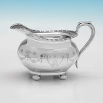 Antique Sterling Silver 4 Piece Tea Set - J. Parkes & Co., hallmarked in 1912 Sheffield - George V - Thumbnail 9